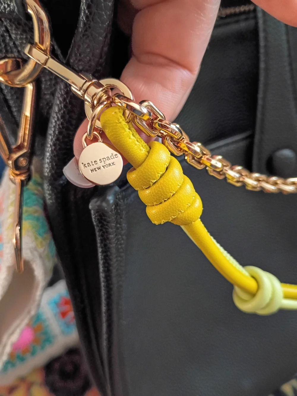 Kate Spade Mixed Material Swag Chain